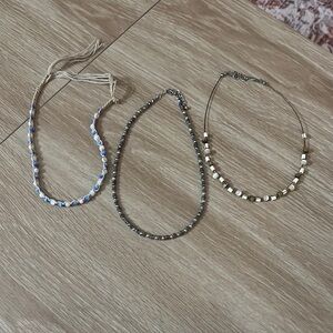 Elegant Beaded Choker Style Necklace Set